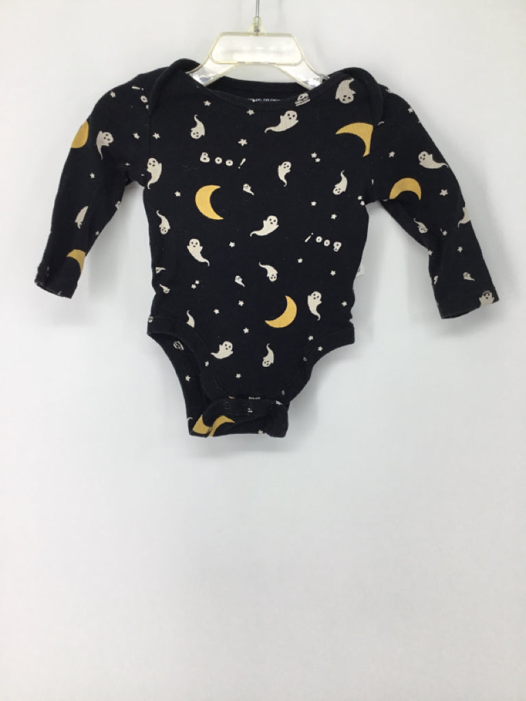 Old Navy Child Size 6-12 Months Black Halloween Onesie