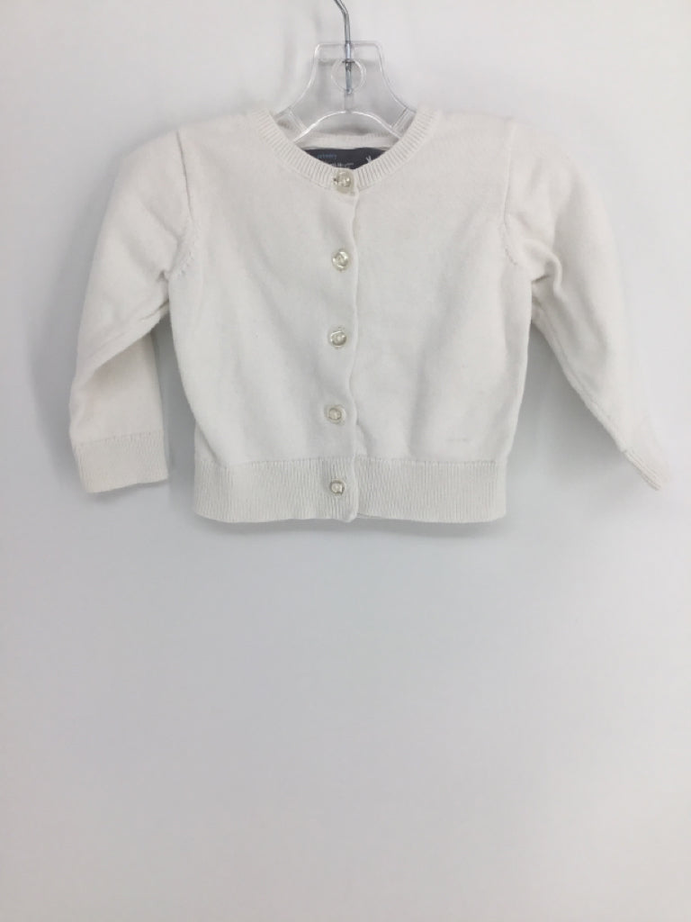 primary Child Size 6-12 Months White Sweater - girls