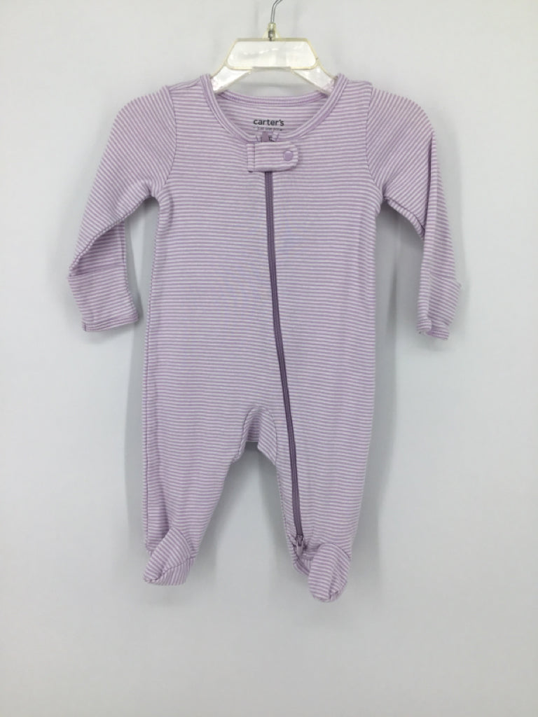 Just One You Made by Carters Child Size 3 Months Purple Sleepers