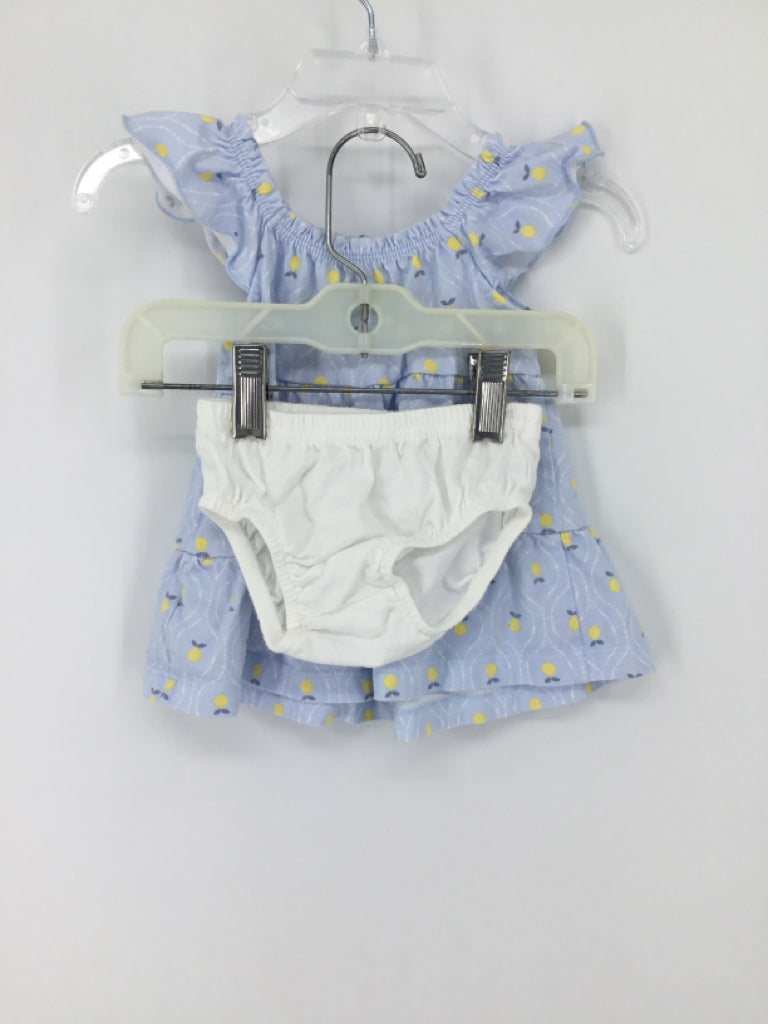 Just One You Made by Carters Child Size 3 Months Blue Dress - girls