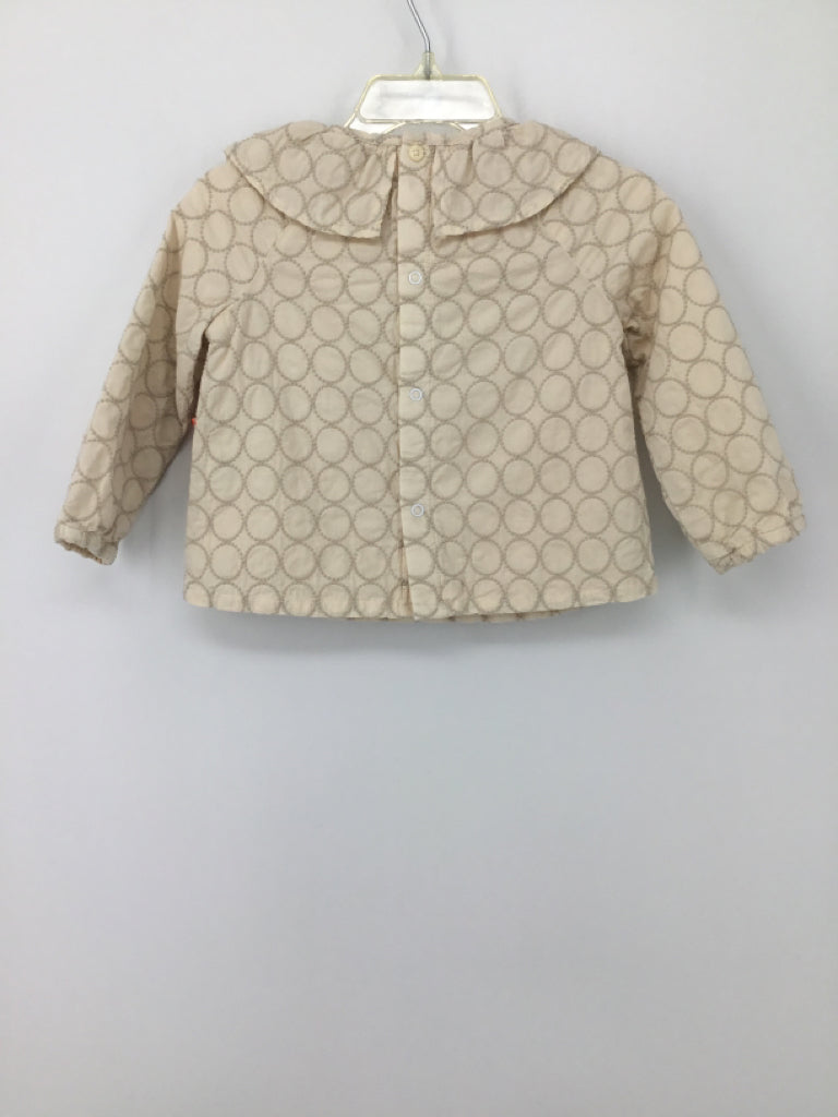 Oliver & Rain Child Size 12 Months Cream Shirt - girls