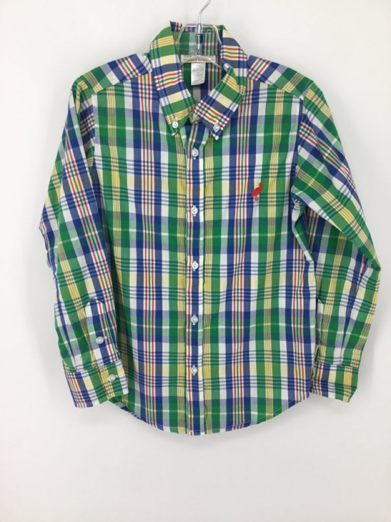 The Beaufort Bonnet Co Child Size 10 Multi-Color Plaid Shirt - boys