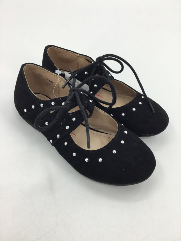 Jessica Simpson Child Size 12 Black Dress Shoes