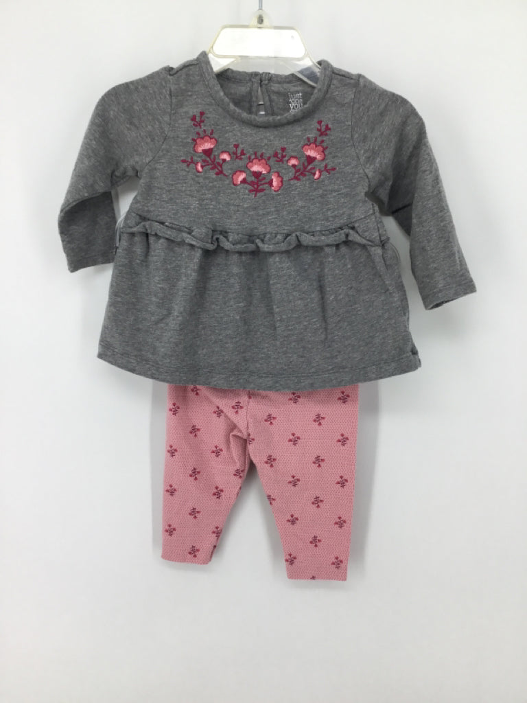 Just One You Made by Carters Child Size 6 Months Gray Outfit - girls