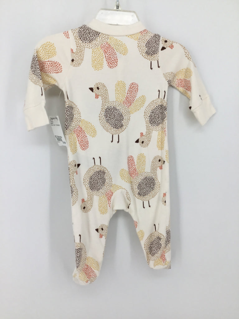 Carter's Child Size 3 Months White Thanksgiving Sleeper