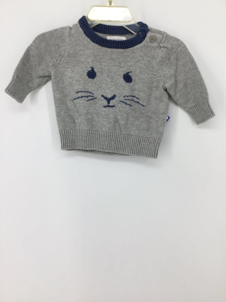 Beatrix Potter Child Size 0-3 Months Gray Print Sweater - boys