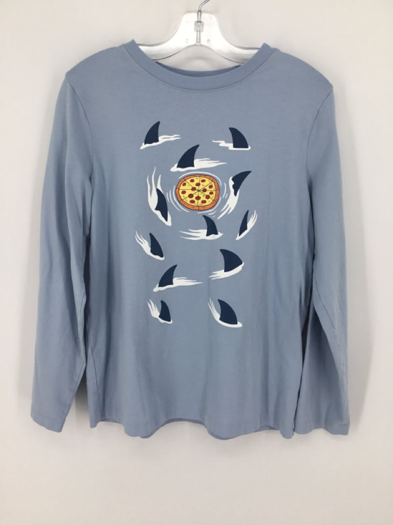 Lands' End Child Size 10 Blue screen printed T-shirt - boys