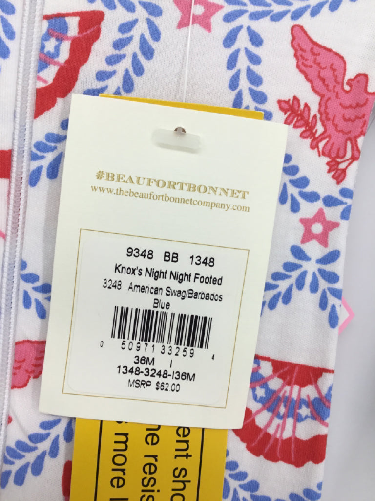 The Beaufort Bonnet Co Child Size 3-6 Months Blue Sleepers