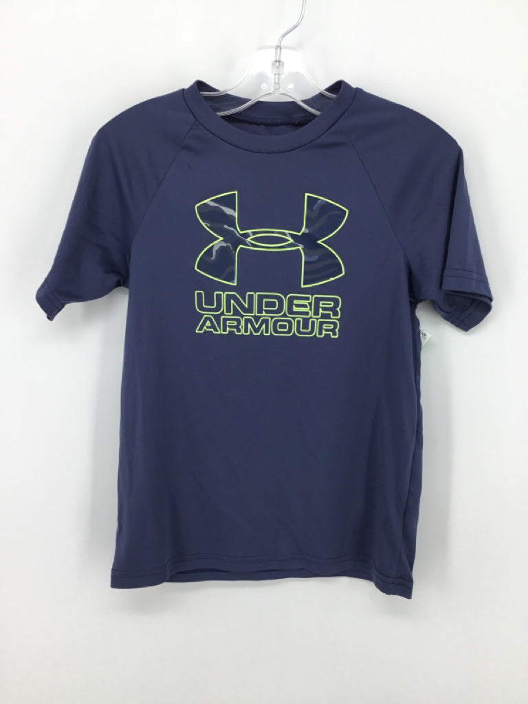 Under Armour Child Size 8 Blue screen printed T-shirt - boys
