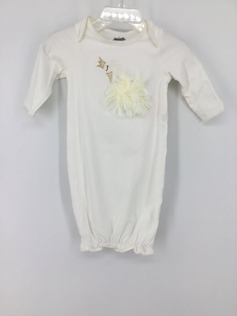 Mudpie Child Size 0-3 Months White Sleepers