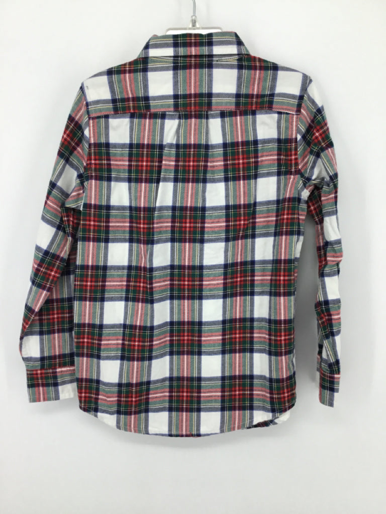 Janie and Jack Child Size 5 Red Plaid Shirt - boys
