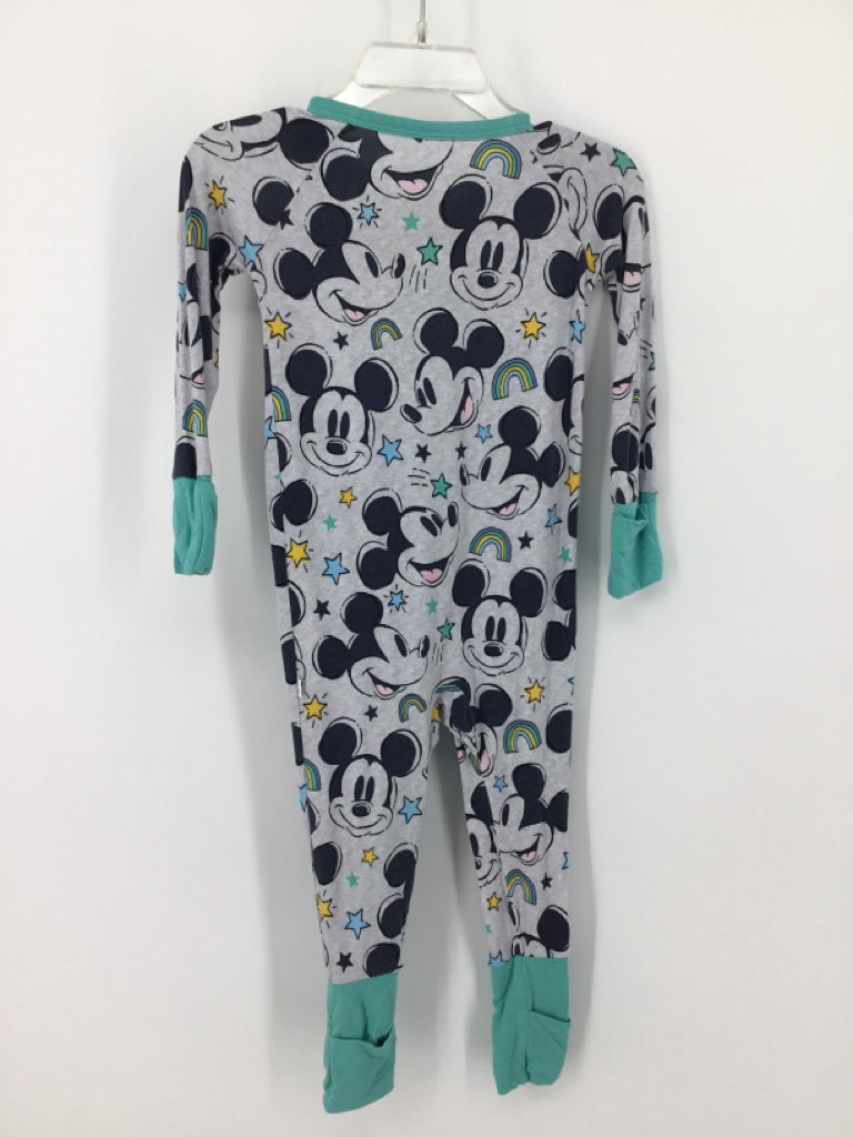 Little Sleepies + Disney Child Size 6-12 Months Gray Character Pajamas - boys