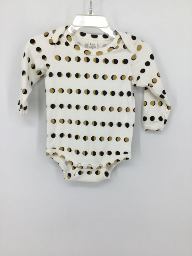 Kate Quinn Organics Child Size 6-12 Months White Onesie