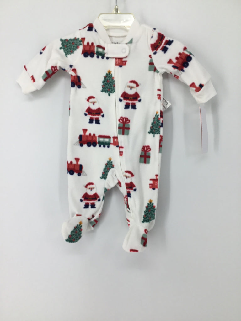 Just One You Made by Carters Child Size Newborn White Christmas Sleeper