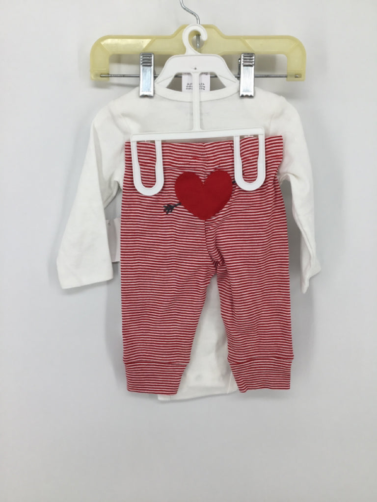 Just One You Made by Carters Child Size 6 Months Red Valentine's Day Outfit