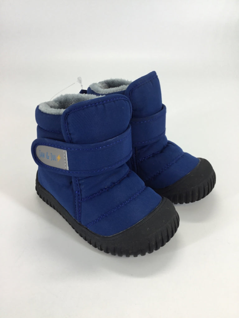 Jan & Jul Child Size 6 Toddler Blue Rain/Snow Boots