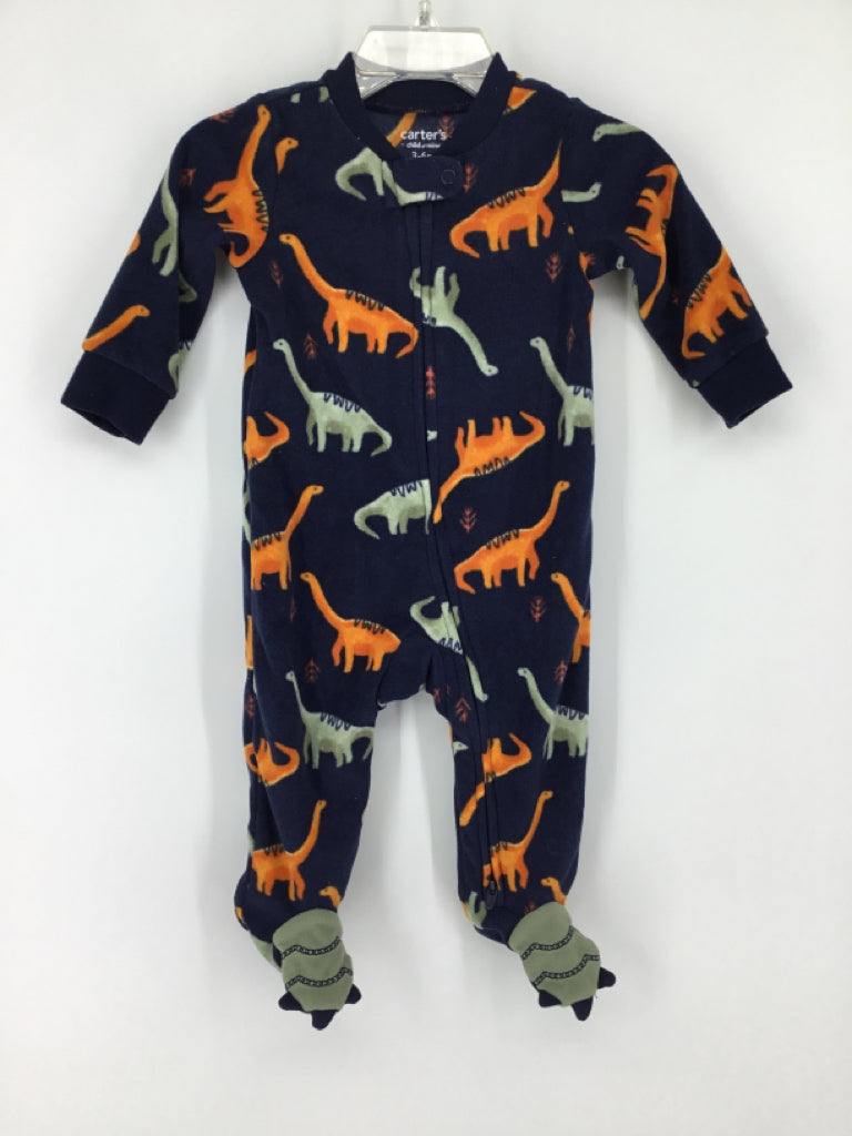 Child of Mine Child Size 3-6 Months Navy Sleepers