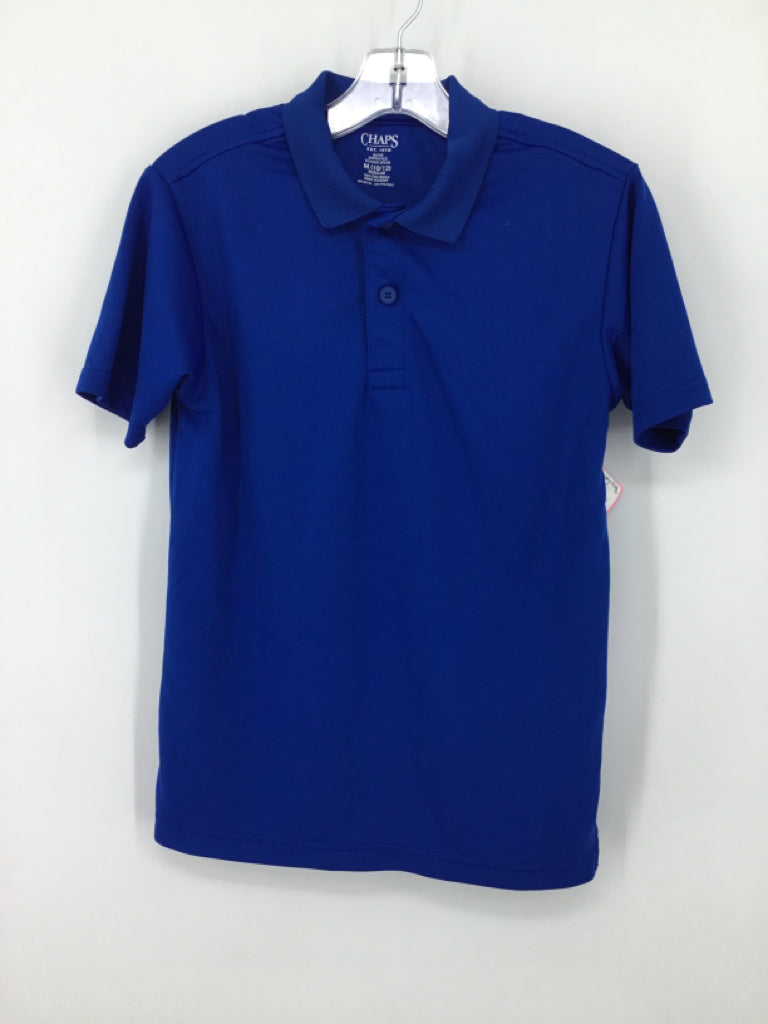 Chaps Child Size 10 Blue Solid Shirt - boys