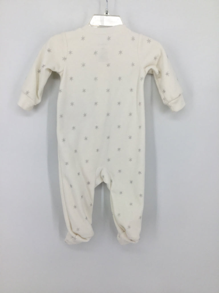Carter's Child Size 6 Months White Sleepers