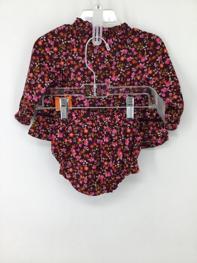 Old Navy Child Size 6-12 Months Burgundy Dress - girls