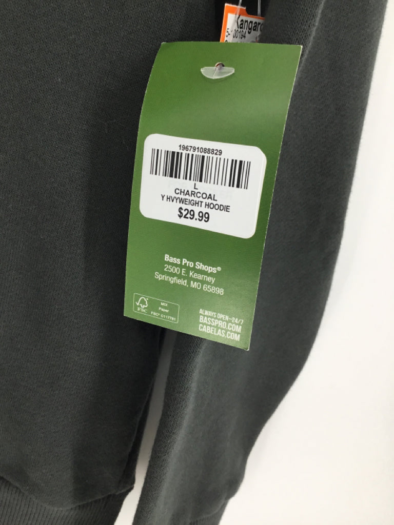 Bass Pro Shops Child Size 10 Gray Embroidered Sweatshirt - boys