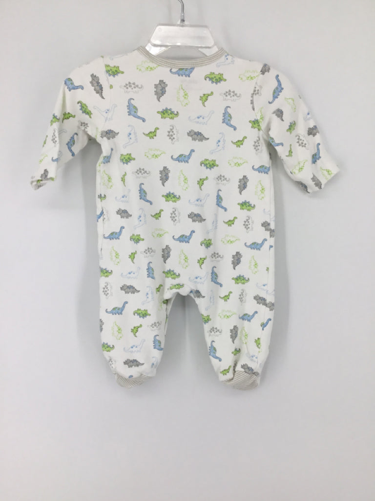 Little Me Child Size 3 Months White Sleepers