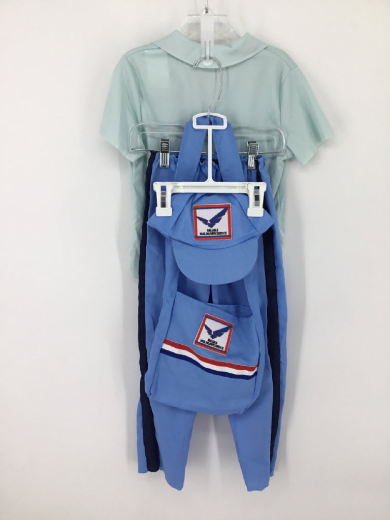 brandless Child Size 4 Blue Mail Person Halloween Costume