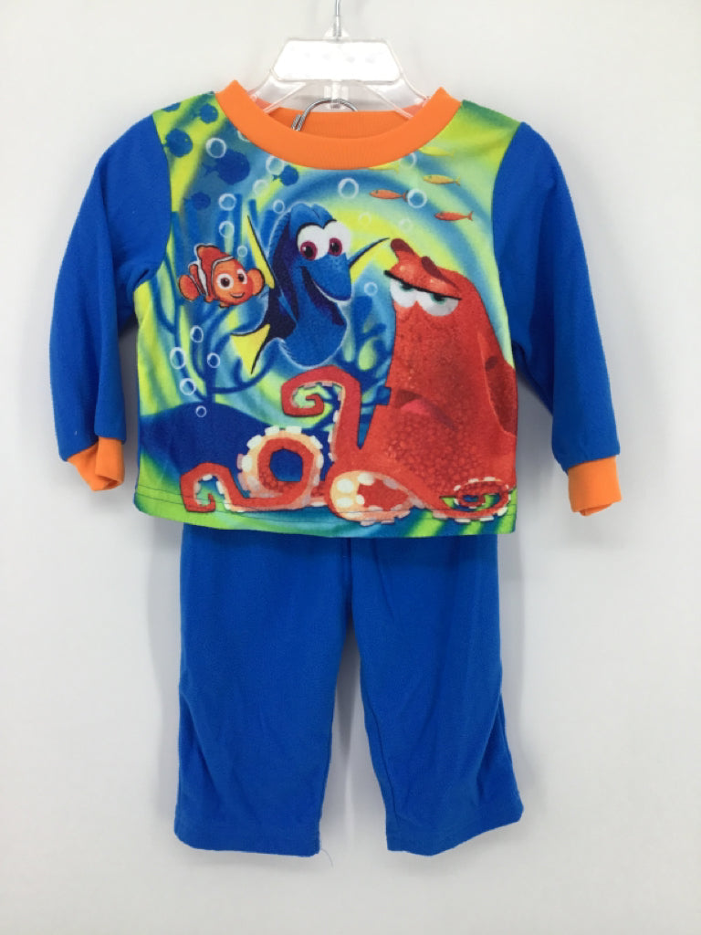 Disney Child Size 18 Months Blue Christmas Pajamas - boys