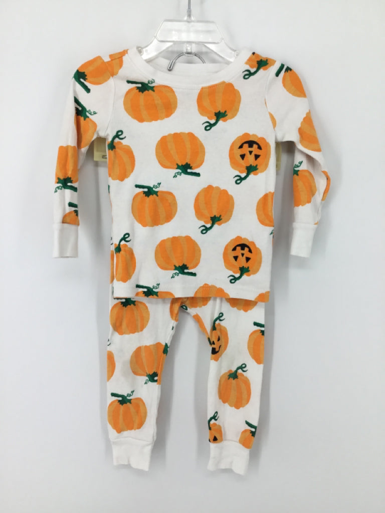 Old Navy Child Size 18-24 Months Orange Halloween Pajamas