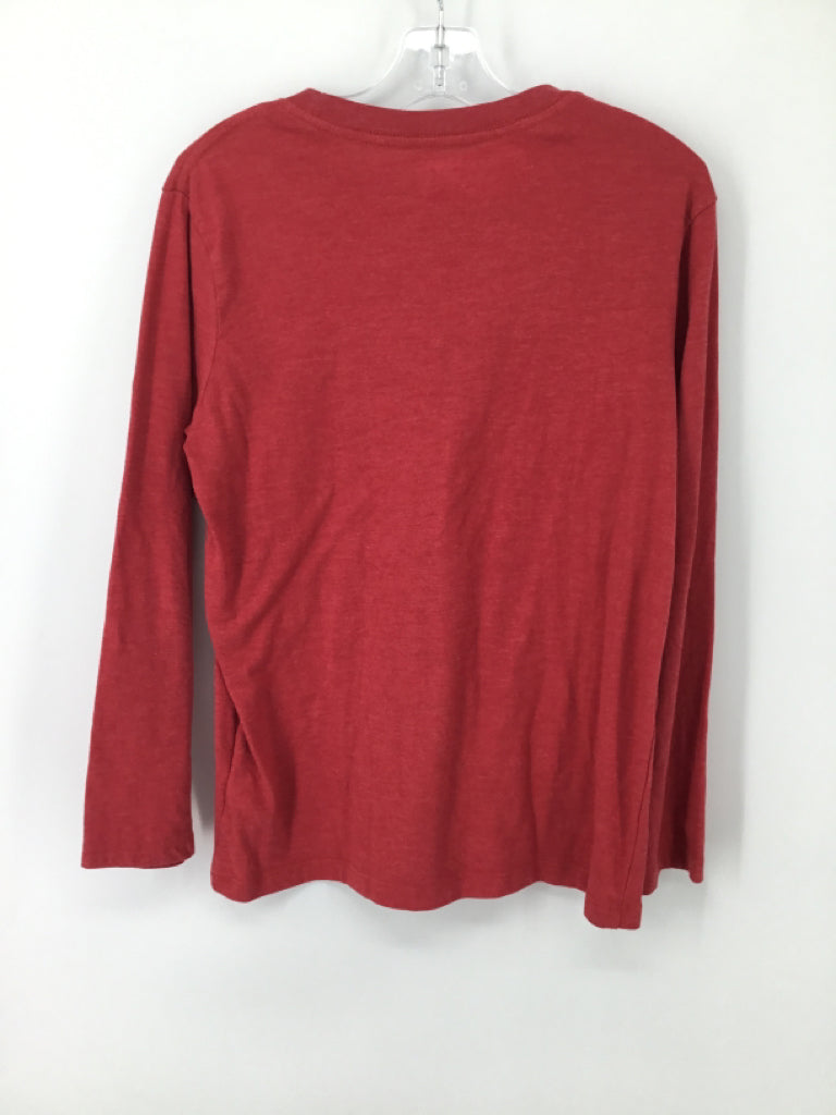 Old Navy Child Size 10 Red Solid T-shirt - boys