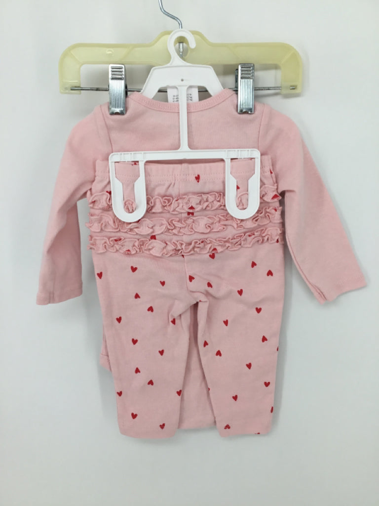 Just One You Made by Carters Child Size 6 Months Pink Valentine's Day Outfit