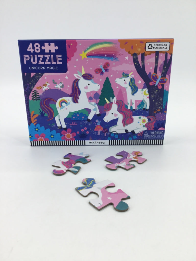 mudpuppy Puzzle - Unicorn Magic - 48 pcs