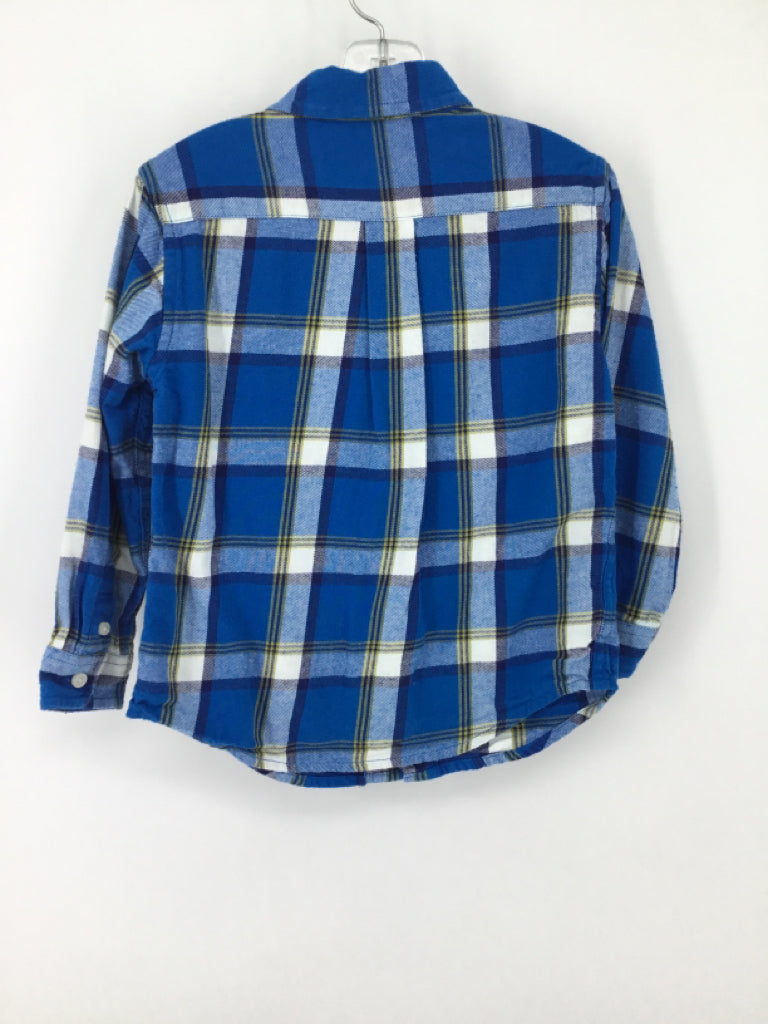 Janie and Jack Child Size 3 Blue Plaid Shirt - boys