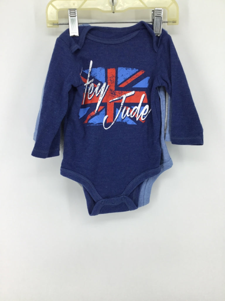 Lennon & McCartney Child Size 3-6 Months Gray Onesie