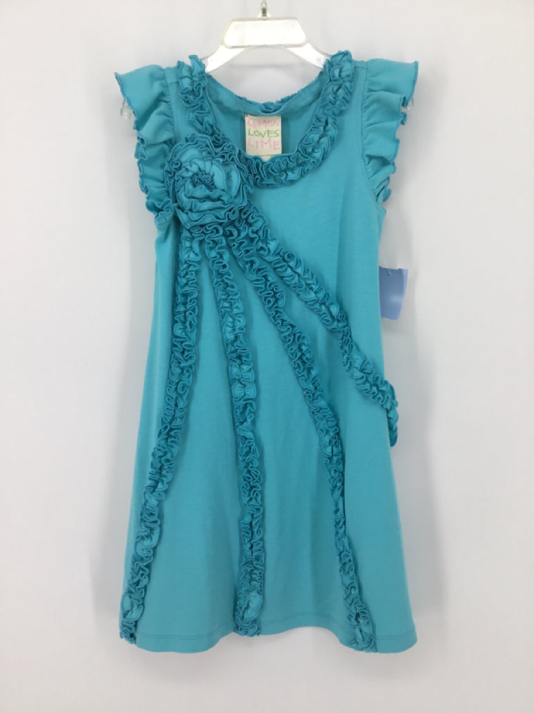 Lemon Loves Lime Child Size 5 Blue Dress - girls