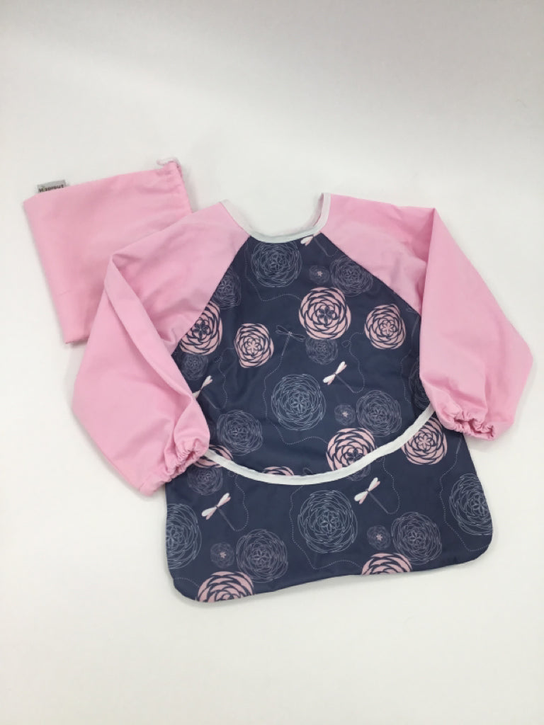 Hi Sprout Pink Baby Mess Proof Sleeved Bib