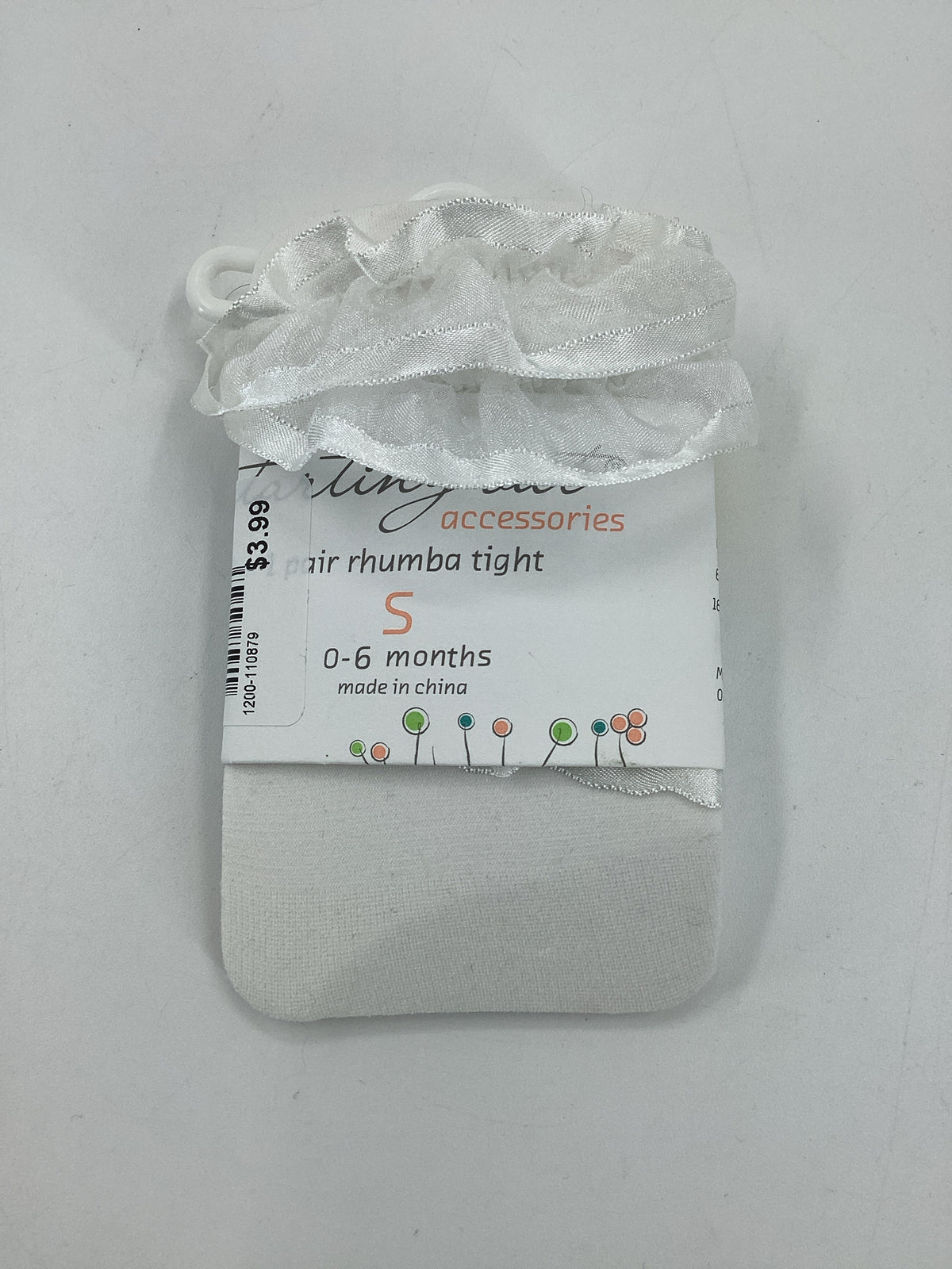 Starting Out Child Size 0-6 Months White Tights - girls
