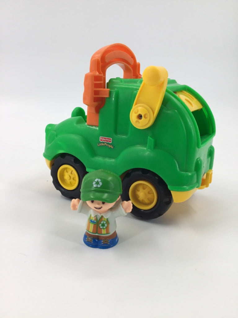 Fisher Price Little People Recycle Truck & Figure