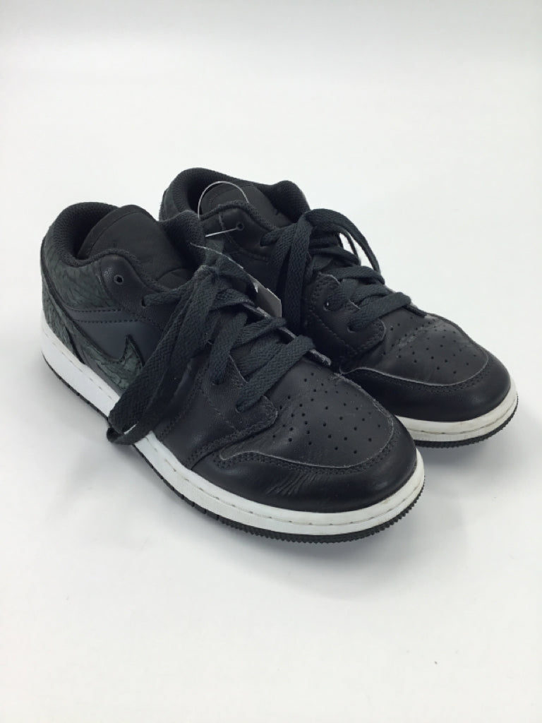 Air Jordan Child Size 4 Youth Black Sneakers