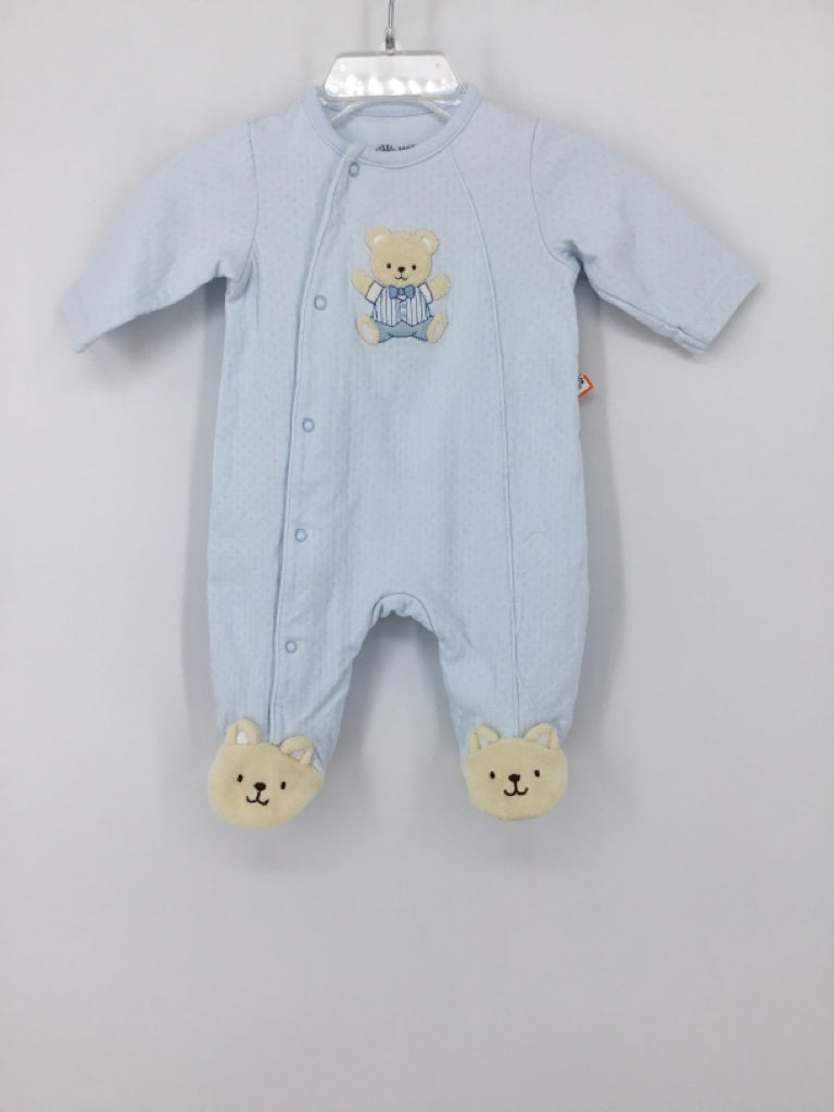 Little Me Child Size Newborn Blue Sleepers