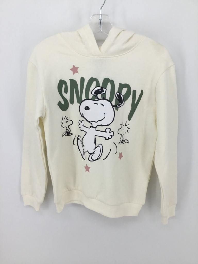 Peanuts Child Size 7 Cream Sweatshirt - girls