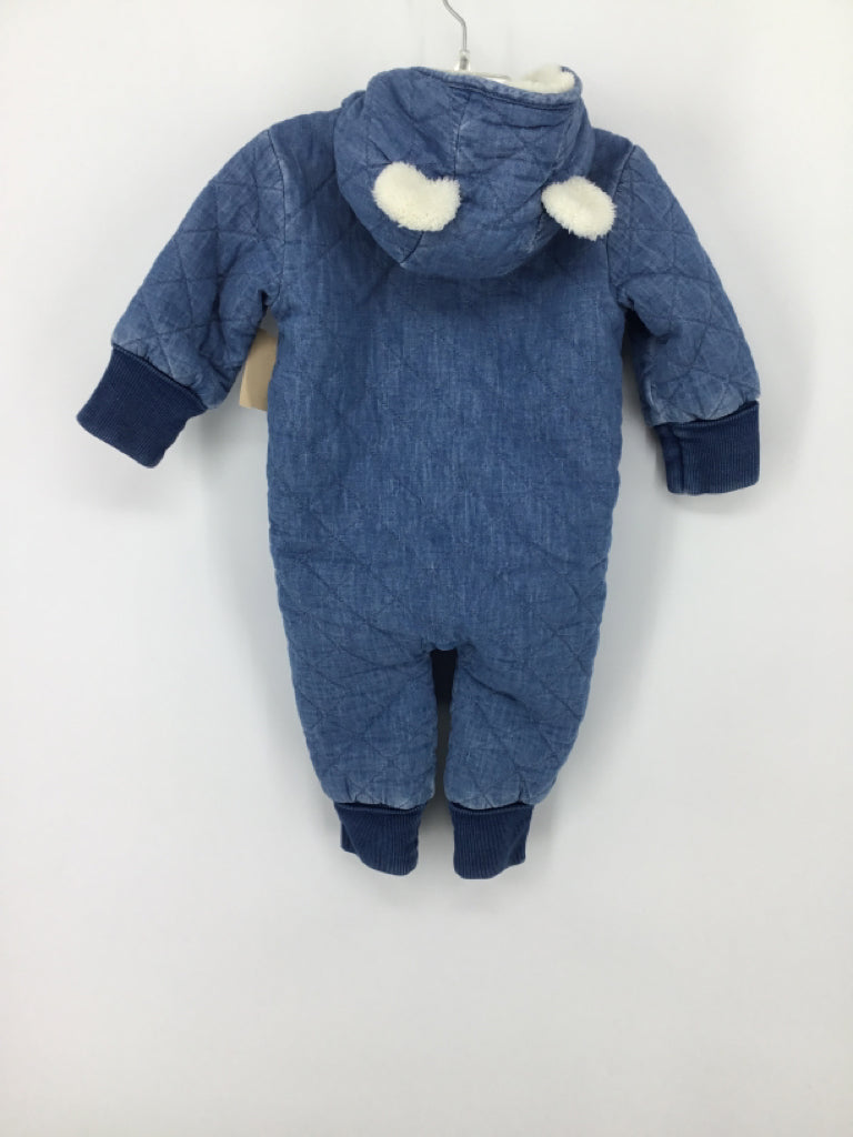 Baby Gap Child Size 3-6 Months Blue Solid Outerwear - boys