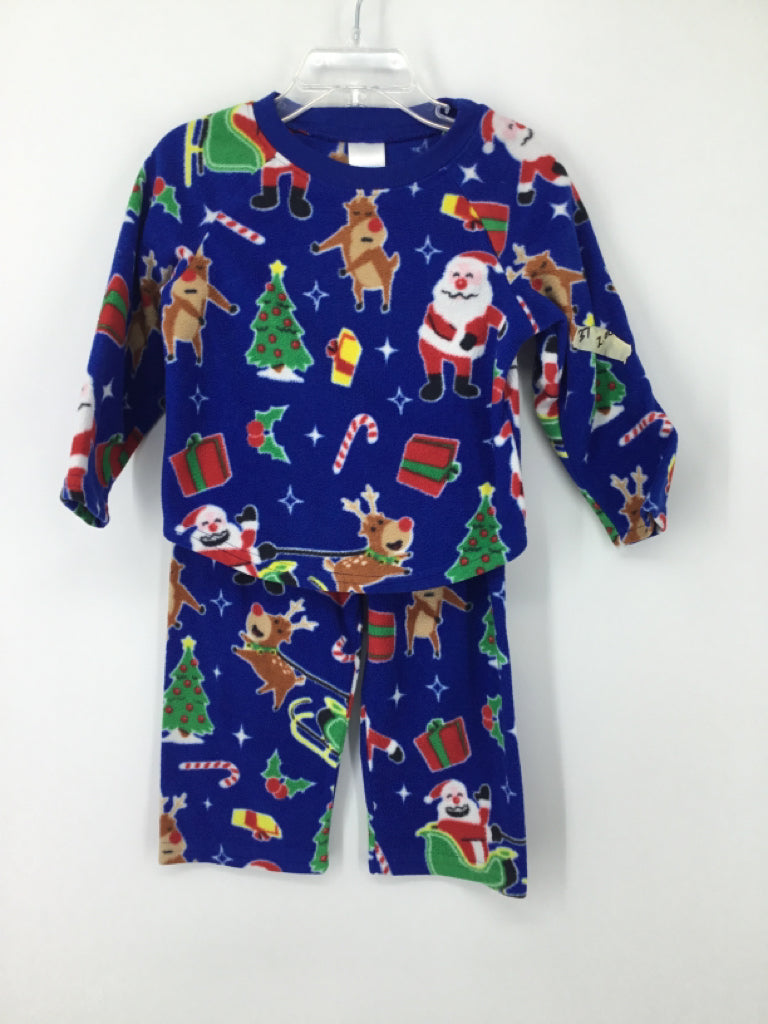 Childrens Place Child Size 2 Blue Christmas Pajamas