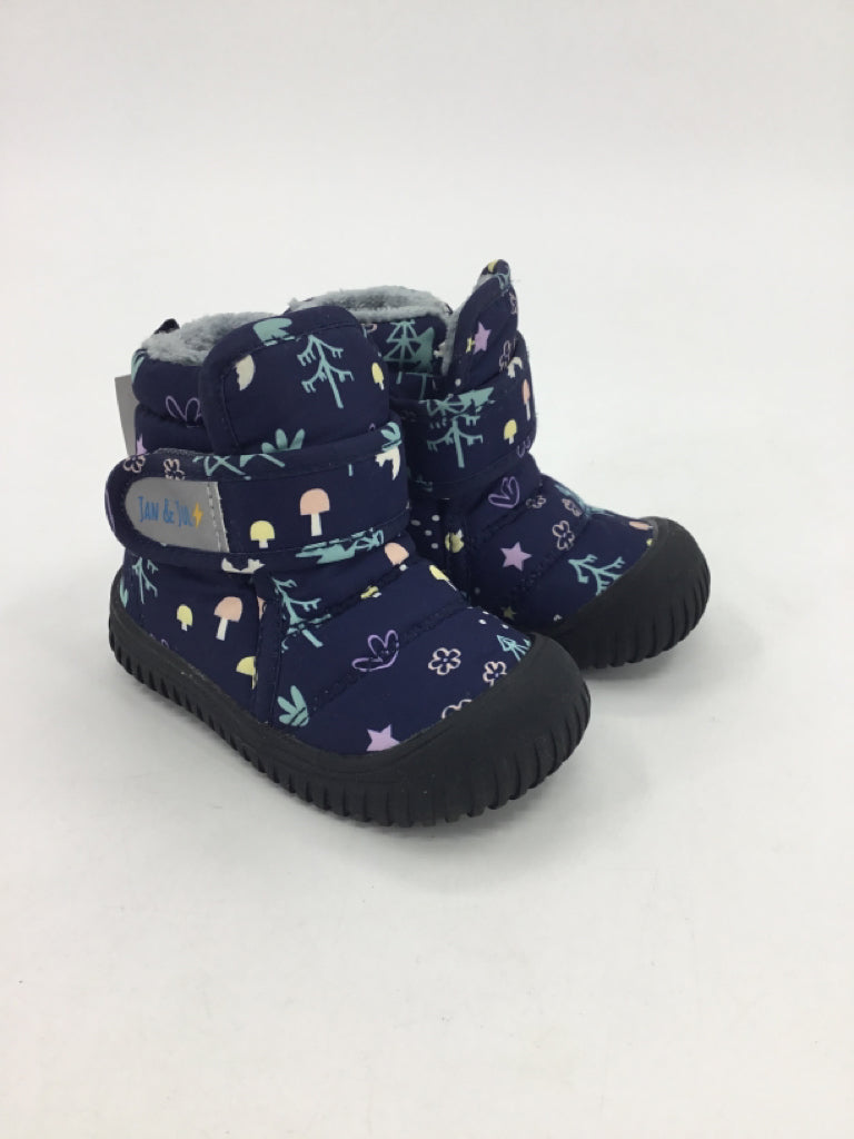 Jan & Jul Child Size 5 Toddler Navy Rain/Snow Boots