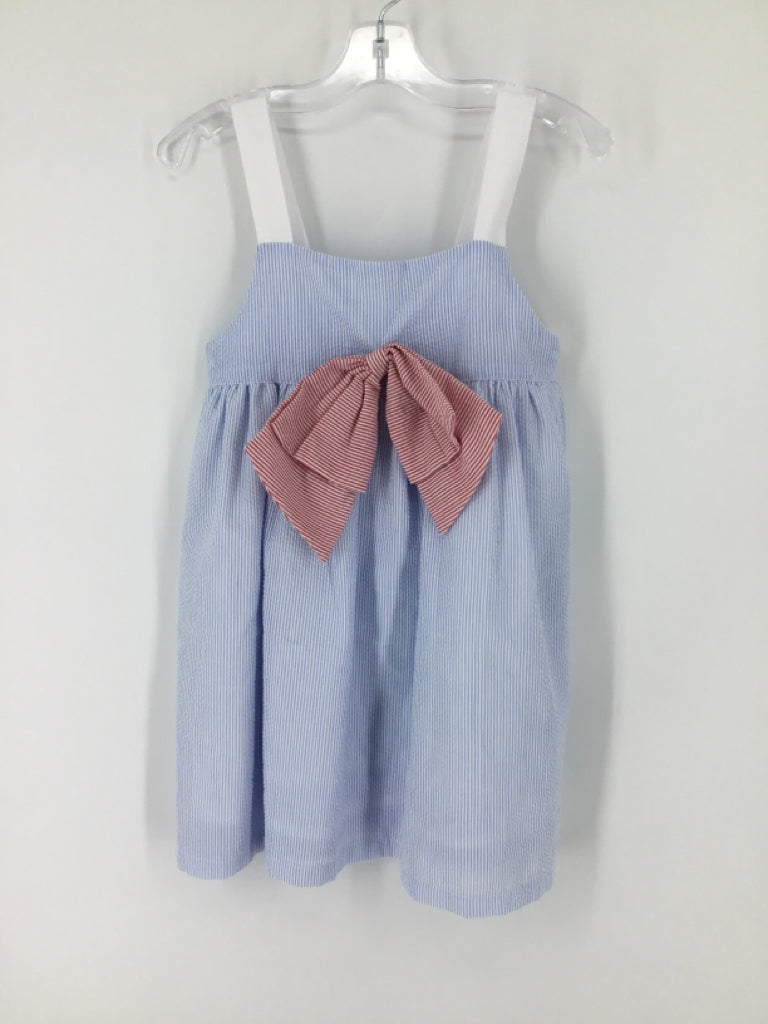 Stitchy Fish Child Size 6 Blue Dress - girls