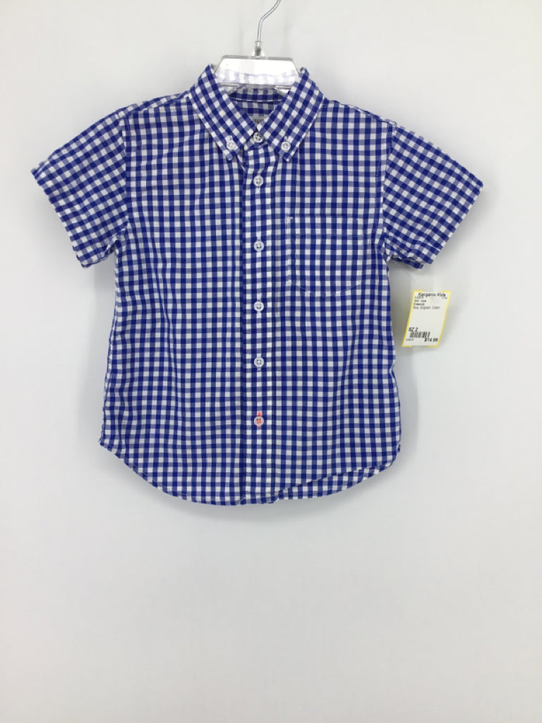 Crewcuts Child Size 2 Blue Gingham Shirt - boys