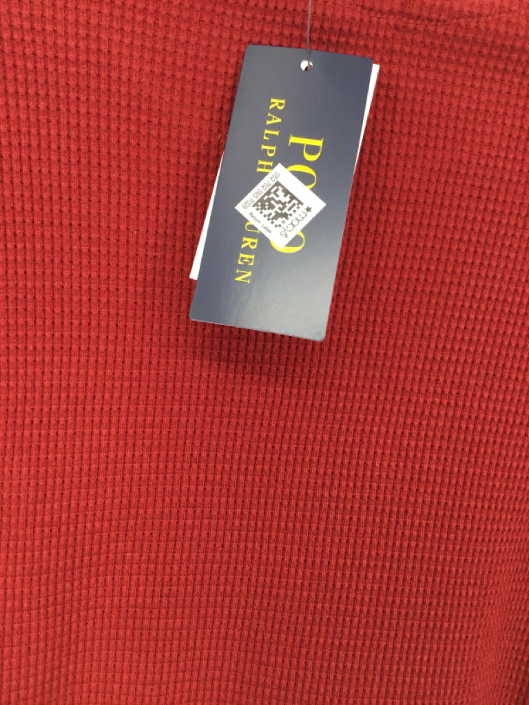 Ralph Lauren Child Size 10 Red Solid Shirt - boys