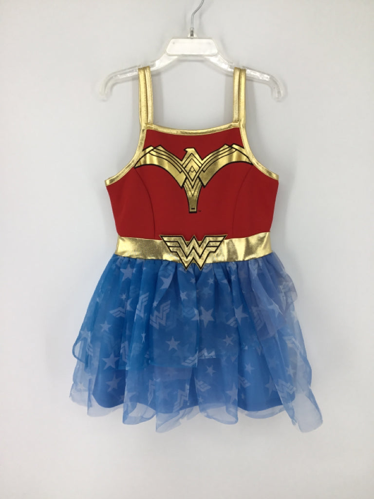 Wonder Woman Child Size 4 Red Wonder Woman Halloween Costume