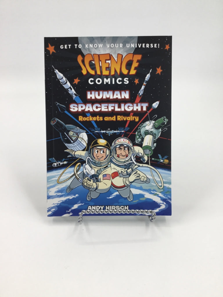 Science Comics Human Spaceflight Rockets and Rivalry  Paperback Book