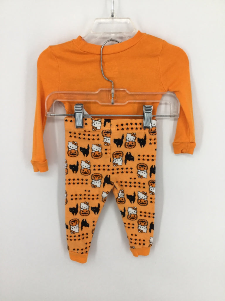 Hello Kitty Child Size 12 Months Orange Halloween Pajamas